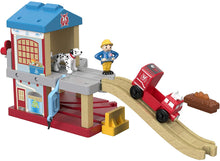 Load image into Gallery viewer, Fisher-Price Thomas &amp; Friends Wood, Eco Rescue Firehouse Set