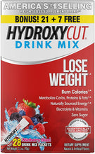 Load image into Gallery viewer, Weight Loss Drink Mix | Hydroxycut Lose Weight Drink Mix | Weight Loss for Women &amp; Men | Weight Loss Supplement | Energy Drink Powder | Metabolism Booster for Weight Loss | Wildberry Blast, 28 Packets