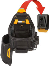 Load image into Gallery viewer, ToughBuilt - Tape Measure/Utility Knife Pouch + Notebook &amp; Pencil - 7 Pockets and Loops, Notebook Pocket, Plastic-lined Knife Pocket (Patented ClipTech Hub &amp; Belts) (TB-CT-25X)