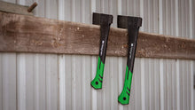 Load image into Gallery viewer, Hooyman Hatchet with Heavy Duty Construction, V Grind Blade, Ergonomic No-Slip Handle and Sheath for Gardening, Hunting, Dressing and Outdoor