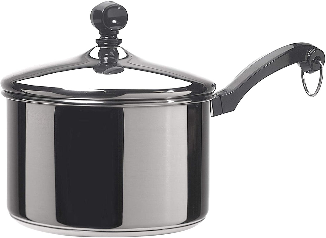 Farberware Classic Series Stainless Steel 1-Quart Covered Saucepan