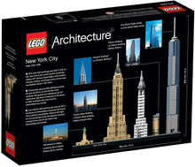 Load image into Gallery viewer, LEGO Architecture New York City 21028, Build It Yourself New York Skyline Model Kit for Adults and Kids (598 Pieces)