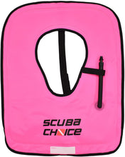 Load image into Gallery viewer, Scuba Choice Adult Neon Pink Snorkel Vest with Name Box, Large