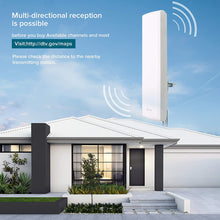 Load image into Gallery viewer, ANTOP AT-402 Flat-Panel Outdoor/Indoor TV Antenna with High Gain-60 Miles Long Range Digital TV Antenna with Multi-Directional Reception - 40ft Detachable Coaxial Cable - HD/4K UHD Ready