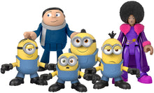 Load image into Gallery viewer, Fisher-Price Imaginext Minions The Rise of Gru Figure Pack, Set of 6 Film Character Figures for Preschool Kids Ages 3-8 Years