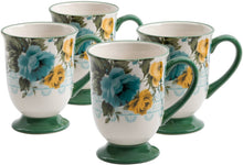 Load image into Gallery viewer, The Pioneer Woman Rose Shadow 18-Ounce Latte Mug Set, Set of 4