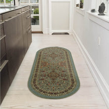 Load image into Gallery viewer, Ottohome Collection Persian Heriz Oriental Design Red Runner Rug