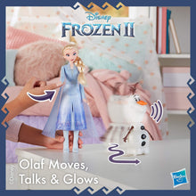 Load image into Gallery viewer, Disney Frozen Talk and Glow Olaf and Elsa Dolls, Remote Control Elsa Activates Talking, Dancing, Glowing Olaf, Inspired by Disney&#39;s Frozen 2 Movie - Toy For Kids Ages 3 and Up