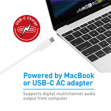Load image into Gallery viewer, Macally USB-C to HDMI Adapter, 3 Port USB 3.0 Convertor, and 1 Type C Pass-Through Power Delivery Charging Port for MacBook Pro 2017 / 2016, Macbook 12-inch, Chromebook, XPS, etc (UCHDMI4K)