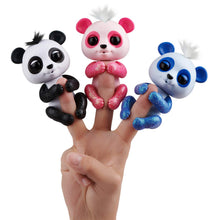 Load image into Gallery viewer, WowWee Fingerlings Glitter Panda -  Archie (Blue) - Interactive Collectible Baby Pet