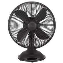 Load image into Gallery viewer, Hunter 12” Retro Table Fan in Oil-Rubbed Bronze