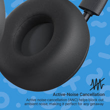 Load image into Gallery viewer, Out There, Active Noise Cancelling On-Ear Bluetooth Headphones | 17 Hour Playtime, 50 ft. Range, Hands-Free Calling, Sweat and Rain Resistant IPX4 Rated | JAM Audio Black
