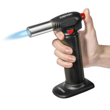 Load image into Gallery viewer, Chefman Culinary Torch Refillable Butane - Cooking Kitchen Blow Torch w/Safety Lock &amp; Adjustable Flame Best for Baking, BBQ, Creme Brulee, Soldering, Camping &amp; More! Butane Gas Not Included
