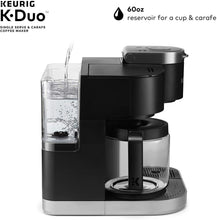Load image into Gallery viewer, Keurig K-Duo Coffee Maker, Single Serve and 12-Cup Carafe Drip Coffee Brewer, Compatible with K-Cup Pods and Ground Coffee, Black