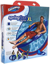 Load image into Gallery viewer, SwimWays Spring Float Recliner XL Floating Swimming Pool Lounge Chair (2 Pack)