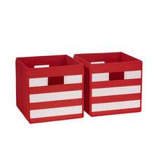 Load image into Gallery viewer, RiverRidge 02-150 2-Piece Folding Storage Bins, Blue/White