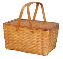 Load image into Gallery viewer, Vintiquewise(TM Rectangle Handwoven Chipwood Basket