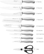 Load image into Gallery viewer, Chicago Cutlery Insignia Guided Grip 18-Piece knife set with block