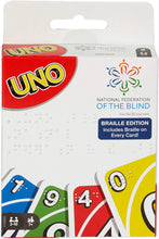 Load image into Gallery viewer, Mattel Games UNO Braille