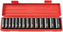 Load image into Gallery viewer, TEKTON 4880 1/2-Inch Drive Deep Impact Socket Set, Inch, Cr-V, 6-Point, 3/8-Inch - 1-1/4-Inch, 14-Sockets