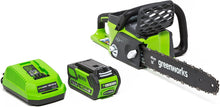 Load image into Gallery viewer, Greenworks 20312 Gw 40V 16&quot; Chainsaw, (Old), Black