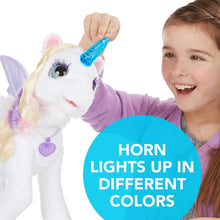 Load image into Gallery viewer, furReal StarLily, My Magical Unicorn Interactive Plush Pet Toy, Light-up Horn, Ages 4 and Up(Amazon Exclusive)