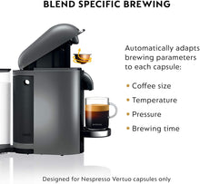 Load image into Gallery viewer, Breville-Nespresso USA BNV420TTN1BUC1 VertuoPlus Coffee and Espresso Machine, Titan