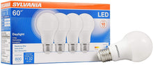 Load image into Gallery viewer, SYLVANIA General Lighting 79284 Sylvania Non-Dimmable Semi-Directional Led Lamp, 8.5 W, 120 V, A19, Medium, 11000 Hr, 4 Pack, Bright White, 4 Count
