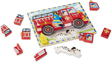 Load image into Gallery viewer, Melissa and Doug Fire Truck Chunky Puzzle