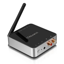 Load image into Gallery viewer, Aluratek ABC53F Bluetooth Audio Receiver and Transmitter with Bluetooth 5 (Stream up to 300 feet), AUX , RCA and Optical Connections Supported, Low Latency, aptX, Wireless Audio TV to Headphones