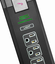 Load image into Gallery viewer, Rocketfish 7-Outlet/6-USB Surge Protector Strip - Black