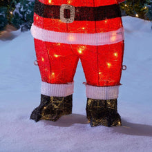 Load image into Gallery viewer, Home Accents Holiday 3 ft Yuletide Lane LED Tinsel Santa