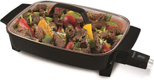 Load image into Gallery viewer, Nu Wave 31825 Medley Electric Skillet, 16" x 12", Black