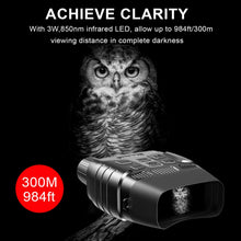 Load image into Gallery viewer, Rexing B1 Night Vision Goggles Binoculars with LCD Screen, Infrared (IR) Digital Camera, Dual Photo + Video Recording for Spotting, Hunting, Tracking up to 300 Meters