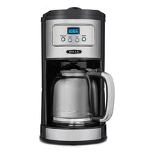 Load image into Gallery viewer, BELLA Classics 12 Cup Programmable Coffee Maker, Bold Brew Stainless and Chrome