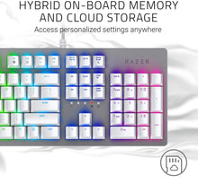 Load image into Gallery viewer, Razer Huntsman Gaming Keyboard: Fastest Keyboard Switches Ever - Clicky Optical Switches - Customizable Chroma RGB Lighting - Programmable Macro Functionality - Mercury White