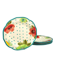Load image into Gallery viewer, The Pioneer Woman Vintage Bloom Scallop Shape Dinner Plate - 4 PK, 4.0 PACK