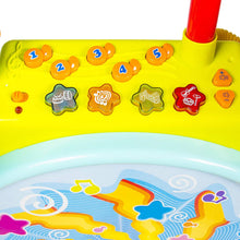 Load image into Gallery viewer, Best Choice Products Kids Electronic Toy Drum Set w/ Mic, Stool, Drumsticks, Multicolor