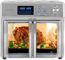 Load image into Gallery viewer, Kalorik 26 QT Digital Maxx Air Fryer Oven, Roaster, Broiler, Rotisserie, Dehydrator, Oven, Toaster, Pizza Oven and Slow Cooker. 9 Accessories with Cookbook. Sears up to 500⁰F. Extra Large Capacity, All in One Appliance. Stainless Steel.