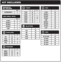 Load image into Gallery viewer, Milwaukee Shockwave 48-32-4496 120 pc Duty Drill and Driver Bit Set