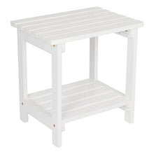 Load image into Gallery viewer, Shine Company Inc. 4104WT Rectangular Side Table, White