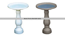 Load image into Gallery viewer, Bloem Promo Bird Bath with Pedestal, 25&quot; x 17&quot;, Peppercorn (270-60)