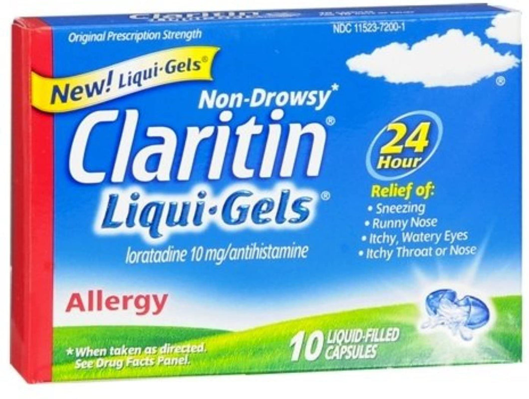 Claritin Liquigel 10mg Size 10ct