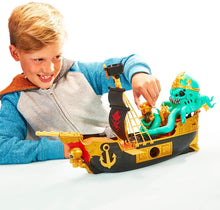 Load image into Gallery viewer, Treasure X Sunken Gold Treasure Ship Playset - 25 Levels of Adventure | Find Guaranteed Real Gold Dipped Treasure | Interactive Fun for All, Treasure Hunter