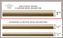 Load image into Gallery viewer, Exclusive Home Curtains 1&quot; Window Curtain Rod and Finial Set