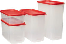 Load image into Gallery viewer, Rubbermaid Rubbermiad Modular Canisters Food Storage, 8-Piece Set, clear