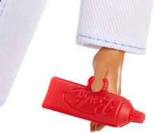 Load image into Gallery viewer, Barbie Ken Dentist Doll, Brunette, Wearing Professional Dental Coat, 2 Dental Toothbrush and Toothpaste Accessories