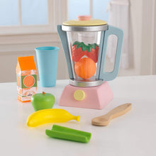 Load image into Gallery viewer, KidKraft 63377 Wooden Smoothie Set, 9Piece, Pastel Colors, Children's Pretend Food Toy, 6 x 4 x 6 inches