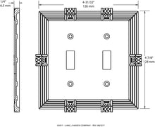 Load image into Gallery viewer, BRAINERD 64460 Pineapple Double Switch Wall Plate / Switch Plate / Cover
