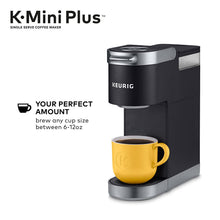 Load image into Gallery viewer, Keurig K-Mini Plus Single Serve K-Cup Pod Coffee Maker, with 6 to 12oz Brew Size, Stores up to 9 K-Cup Pods, Travel Mug Friendly